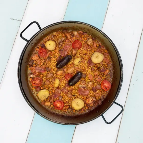 Arroz al horno Restaurante Arrocería Dos Lunas Puerto de Valencia