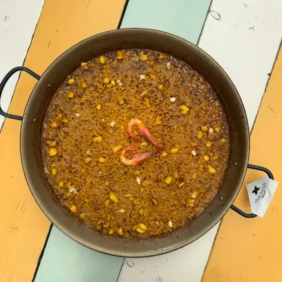 Arroz de marisco pelado