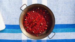 Arroz rojo de carabineros
