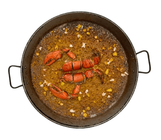 El arroz con bogavante de "Arrocería Dos Lunas" en Puerto de Valencia